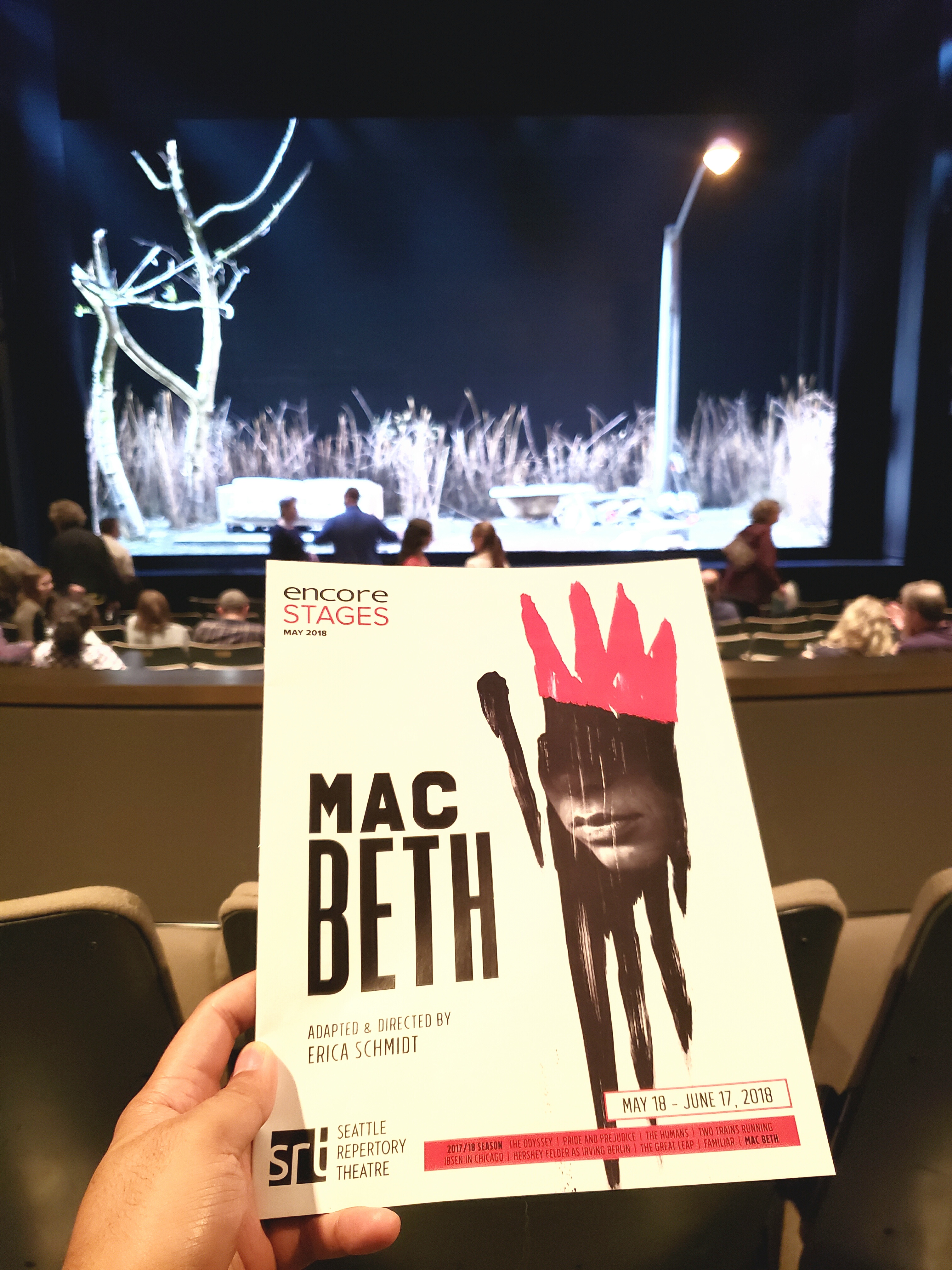 Watched William Shakespeare's tragic play Macbeth. Old english made it difficult to follow especially with no set changes between scenes and double/tripple/quadruple role casting. Nice blood effects and beheading though.