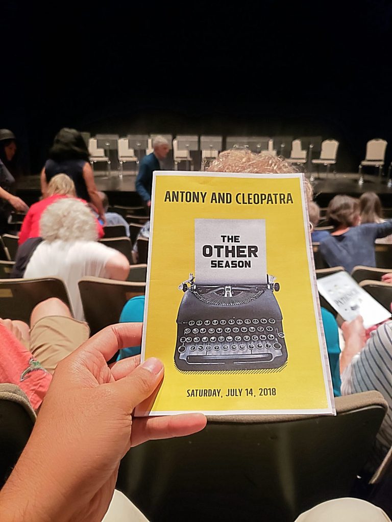 Attended Antony and Cleopatra unaware that it was a staged reading/talkback of a William Shakespeare play (Ugh, flashback to English lit). I've gotta read the synopsis before going to these things. Interestingly, they attempted translating the verse to more modern English. — attending The Other Season: Antony and Cleopatra at Seattle Repertory Theatre.