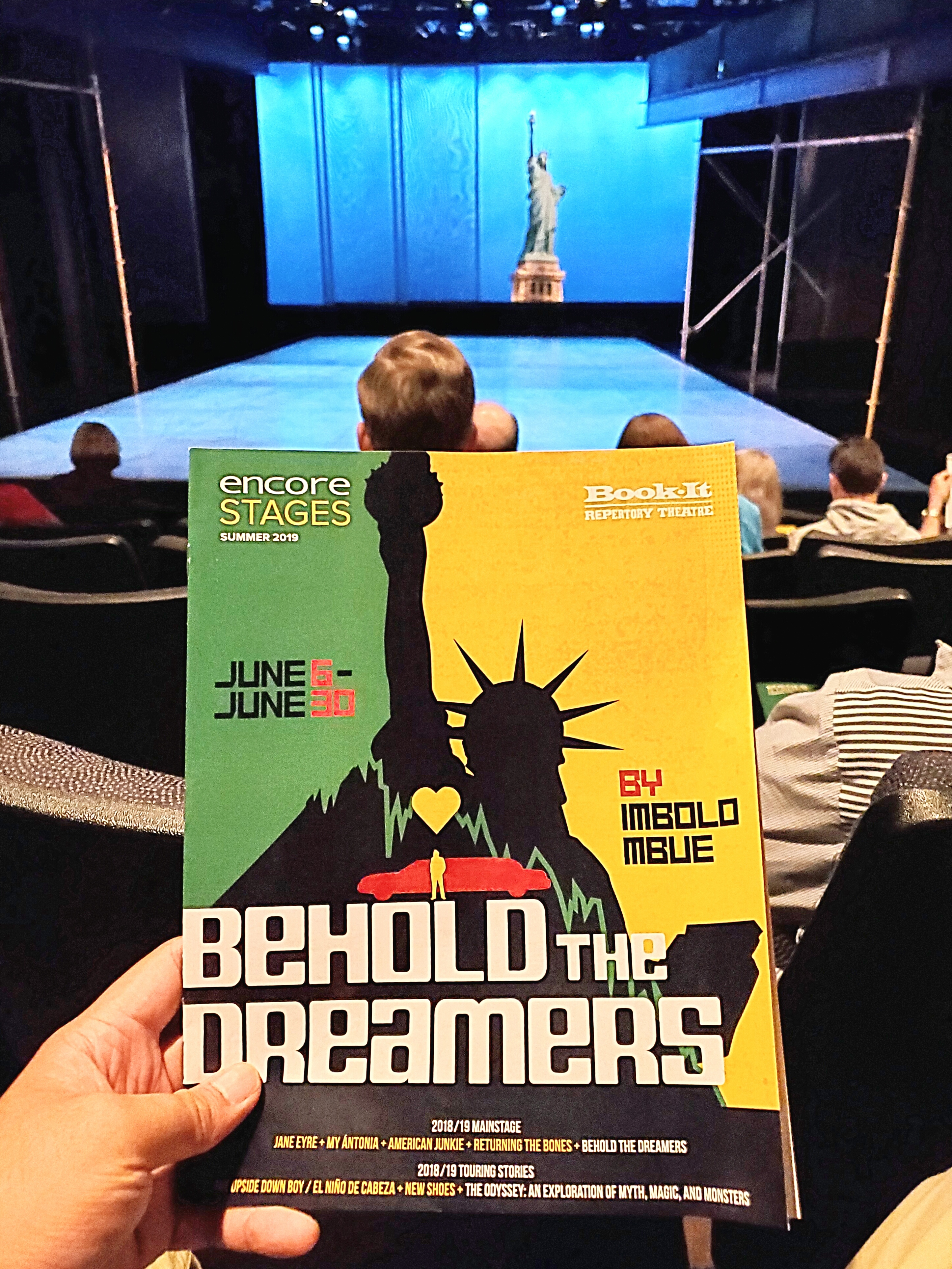 #Stage #play adaptation of Behold the Dreamers at Book-It Repertory Theatre. Well-written captivating storytelling. Reminds me of the sacrifices my #immigrant parents made to achieve the #AmericanDream. Loved the juxtaposition between the rich & poor. Surprised that so many seats were empty at such a good play.