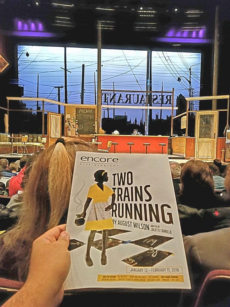 Attended a preview of the play Two Trains Running. What's up with Seattle Repertory Theatre choosing plays where people just talk? No action, scene changes, or entertainment. So boring! At least the 3rd performance here I've walked out at intermission.