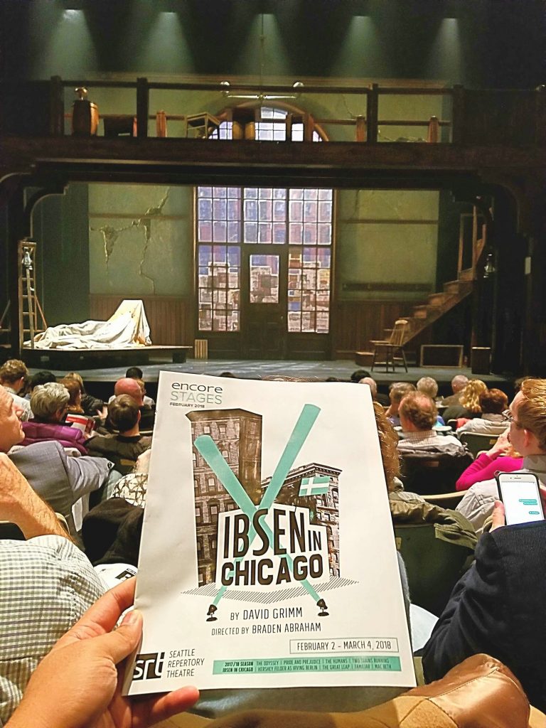 Watched the play-in-a-play "Ibsen in Chicago." European working class immigrants with secrets try to make it in America and put on the play "Ghosts." Prima Donna character was pretty funny.