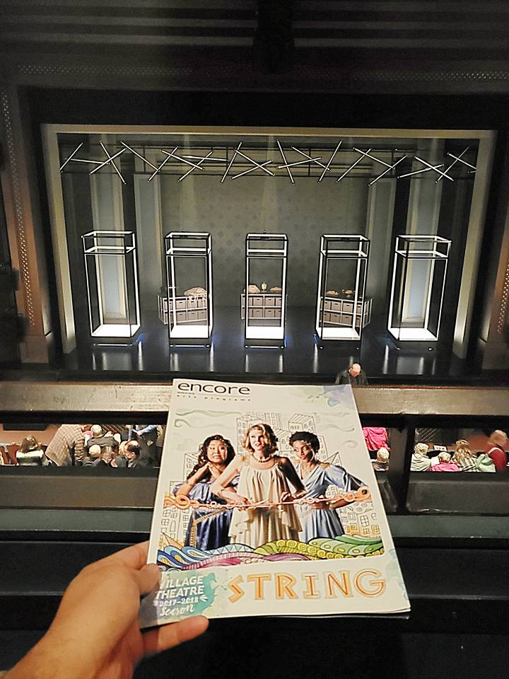 World premiere of the musical "String" - a goofy/sad romantic comedy/tragedy about the Greek Fates and predestination. Love what they did to the set since I saw this in Beta series last year! I had to take 2 pix.