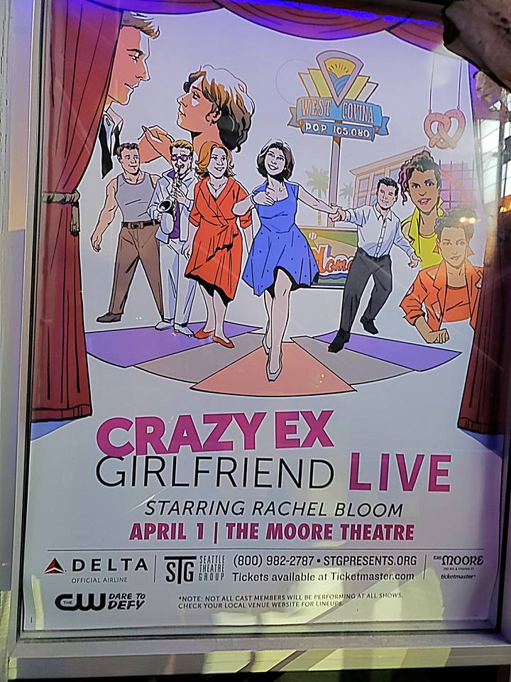 Watched the overhyped Crazy Ex-Girlfriend live with Srikanth and left early. Way too millennial for us to handle. Plus it ended up being more of a concert/comedy show (when I was expecting a musical). Never even seen a full episode myself!