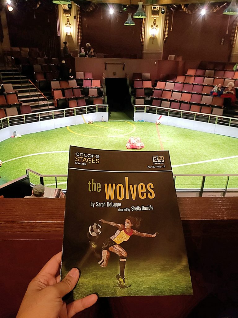 Opening preview night of "The Wolves" play. Usually not a fan of plays where it's all talk and no action but this wasn't terrible. However, it didn't seem like an accurate depiction of high school. Maybe college? — attending The Wolves at ACT Theatre.