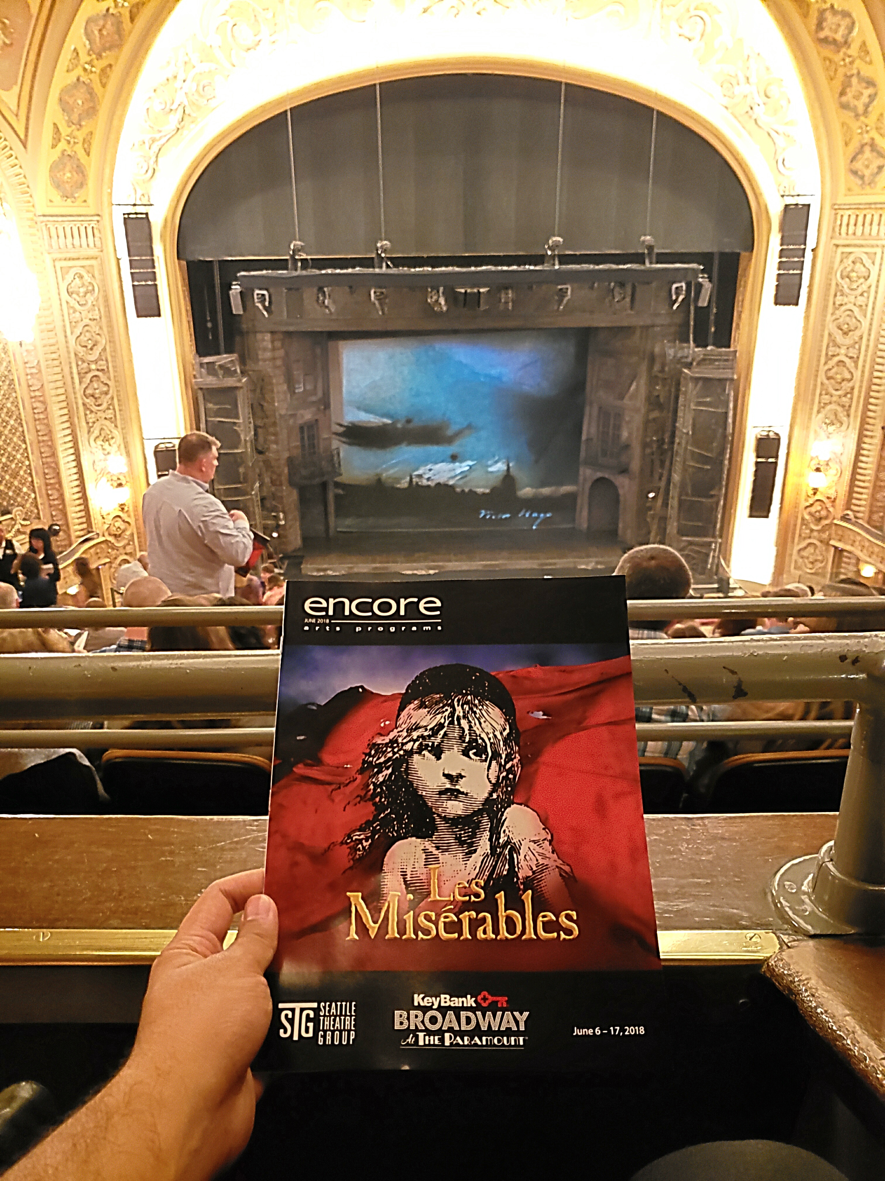 Attended the sold out tour of Les Miserables - Musical. Victor Hugo is such a debbie downer! Just realized I watched 2 musicals based on his books this weekend. Both had epic music scores. But would someone turn on more stage lighting?! Could barely see anything.