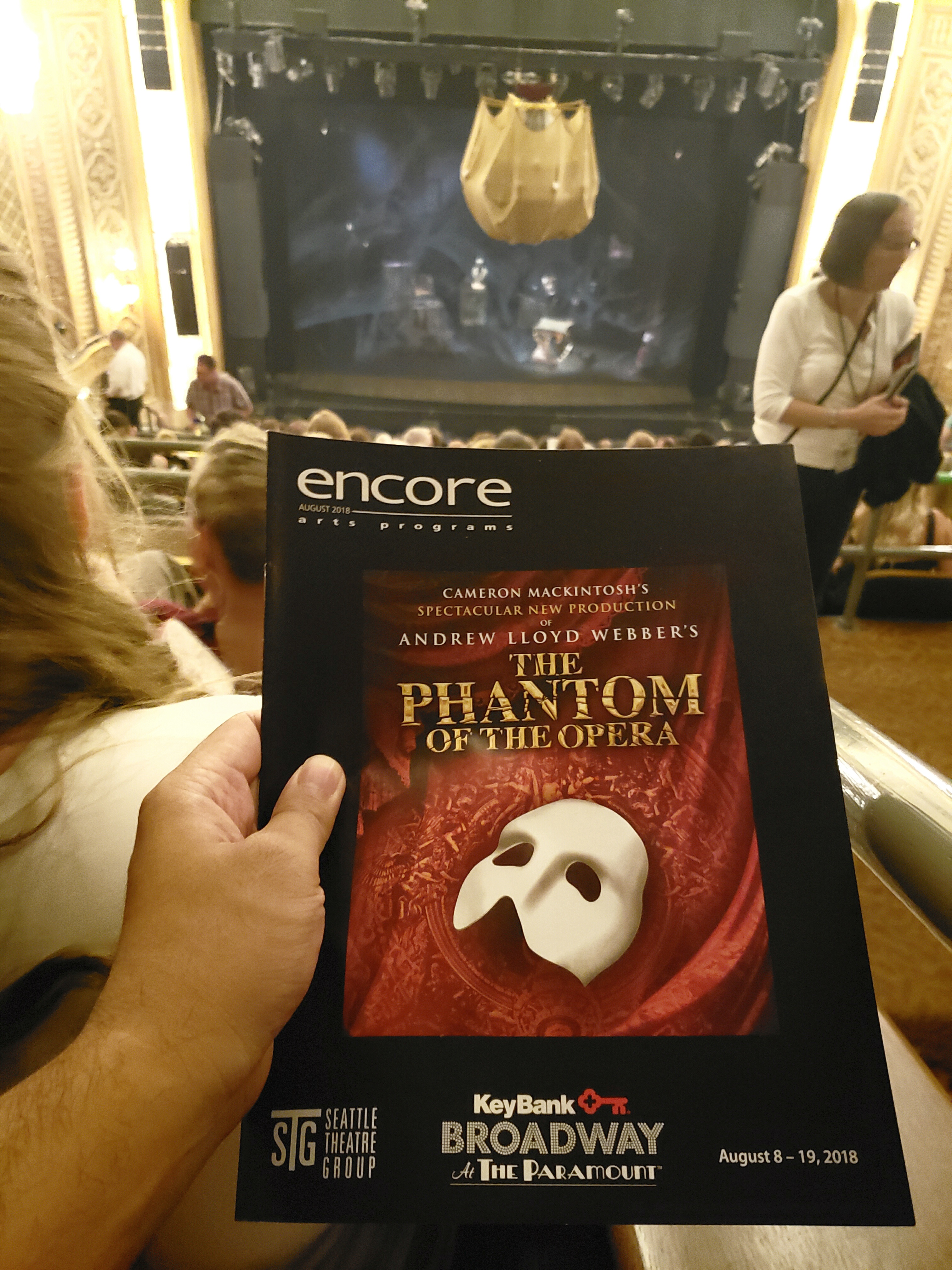 Second time watching The Phantom of the Opera. Didn't connect the dark 