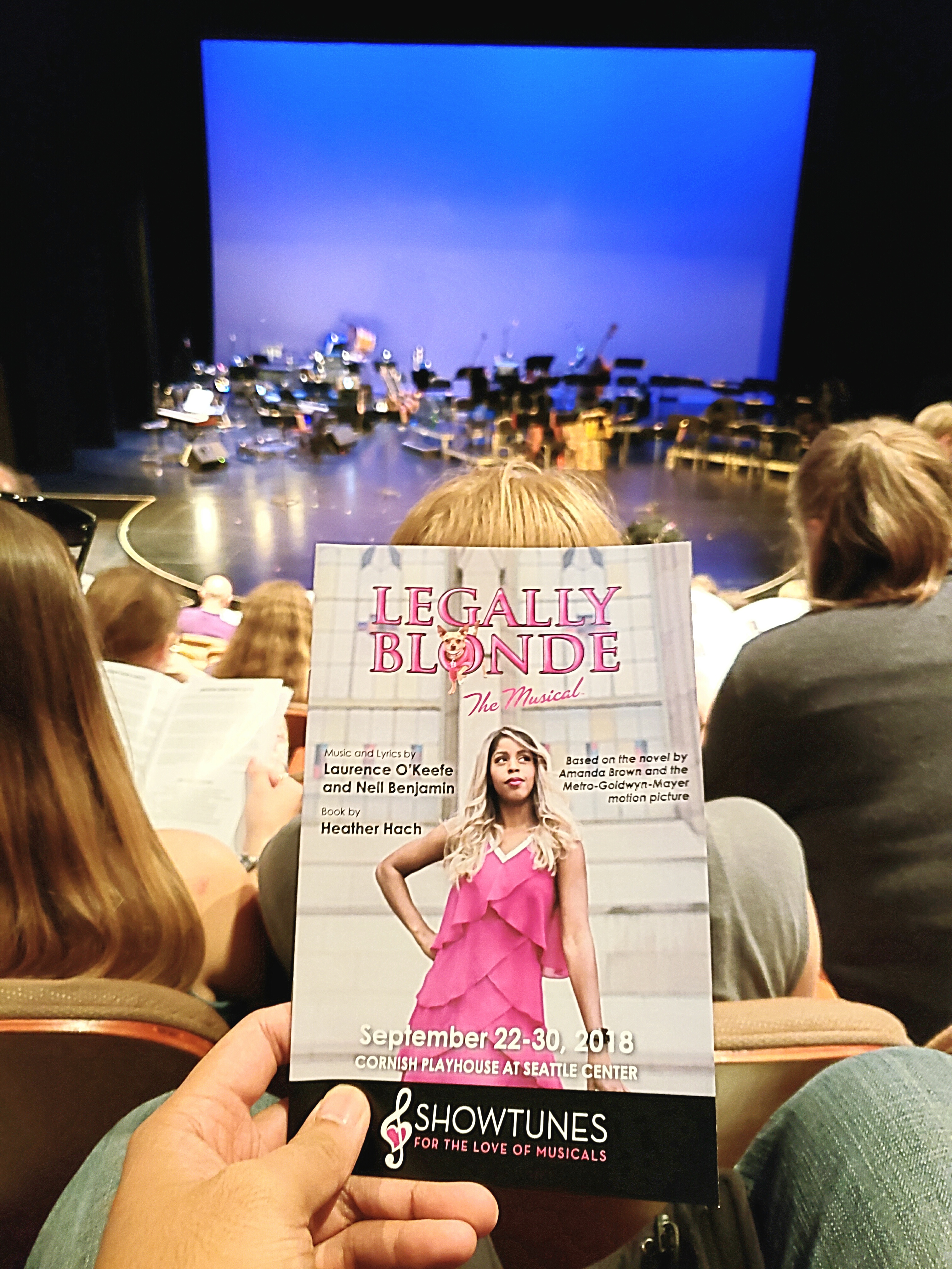 Afternoon matinee of Legally Blonde the Musical in concert. Casting black actresses as Elle Woods and Paulette Bonafonté added a neat twist to this fun musical.