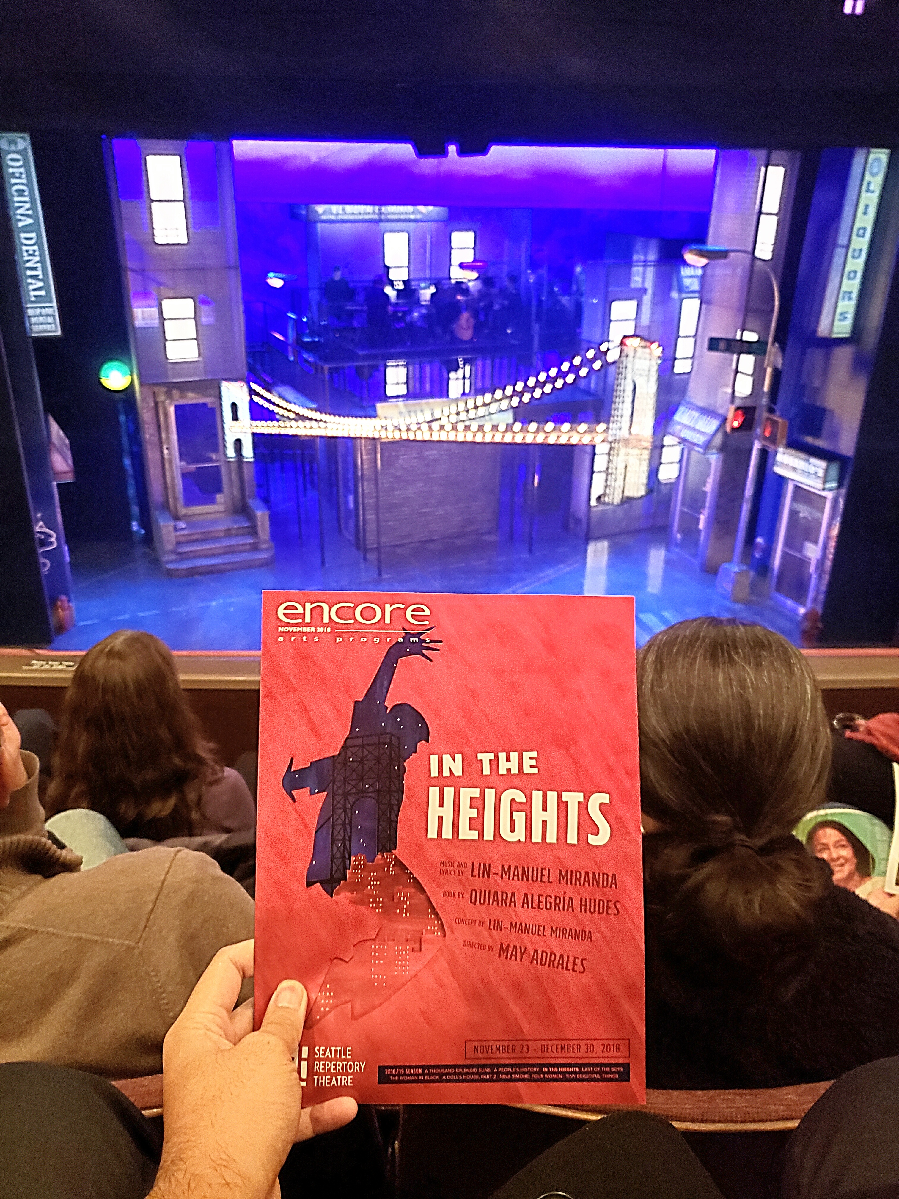 Sold out Seattle run of Lin-Manuel Miranda's Tony Awards-winning musical In The Heights Broadway. Better than Hamilton. Great Sonny character portrayal. Awesome voices.