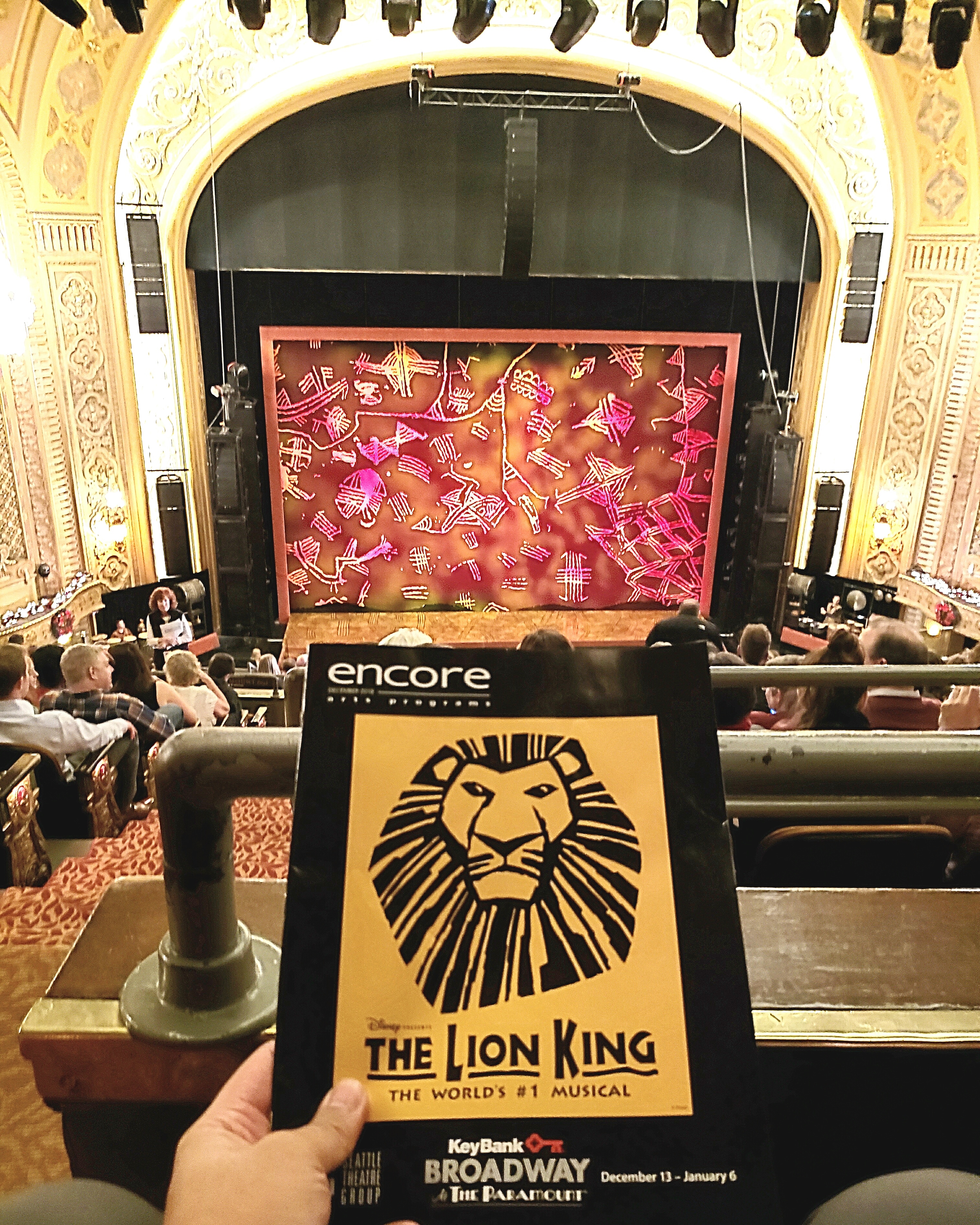Disney's The Lion King - Musical #soldout run at Paramount Theatre. Costumes, set, & music were #AMAZING but show didn't live up to the #hype. #Puppetry isn't a great stage medium & animals aren't good stage characters. Also too #kidfriendly. #circleoflife #hakunamatata