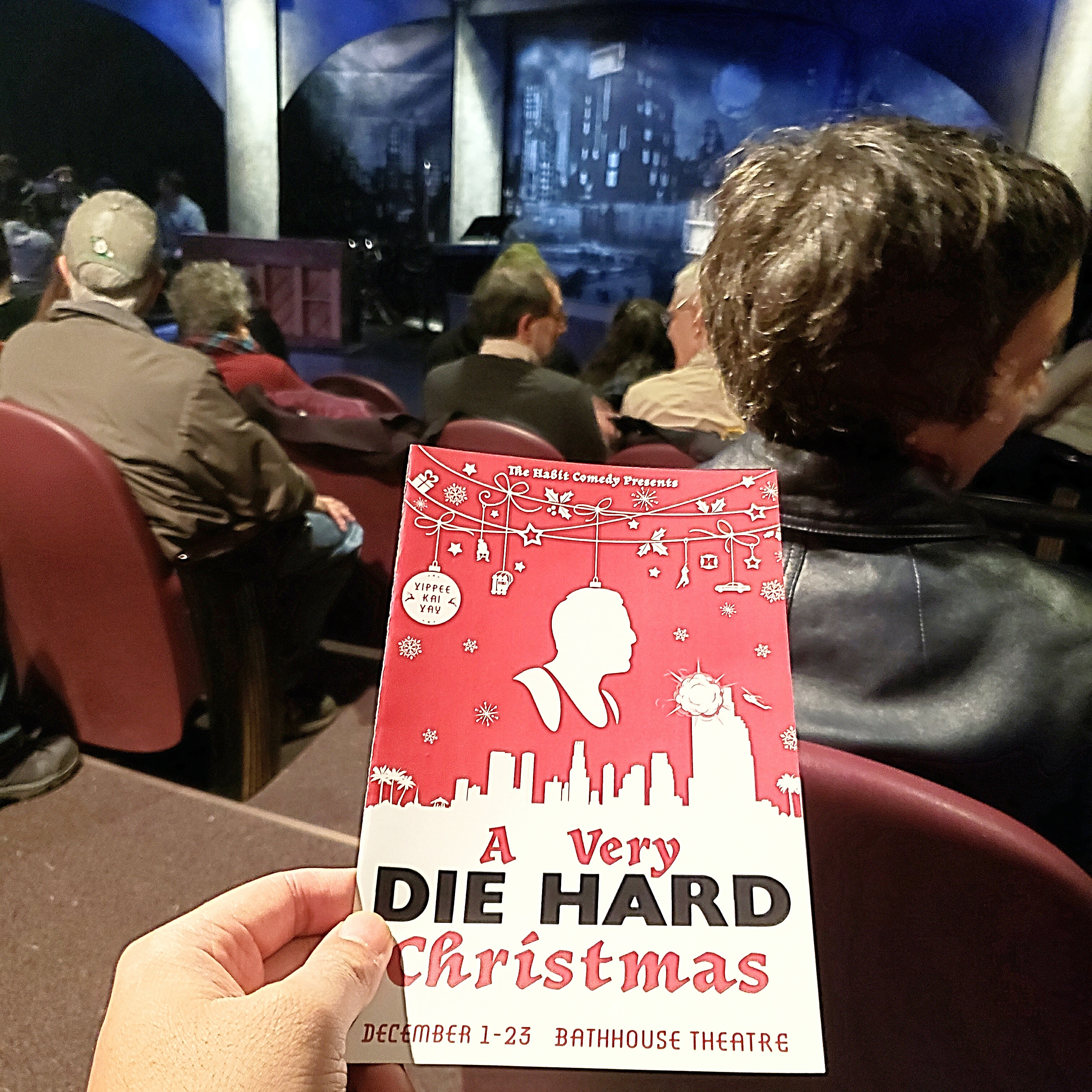 Attended the #soldout #stage #musical adaptation of Die Hard, A Very Die Hard Christmas, at Seattle Public Theater. Probably would have enjoyed it more if I watched the original movie. #diehard #yippeekiyay #christmas #cheesy #corny #johnmcclane