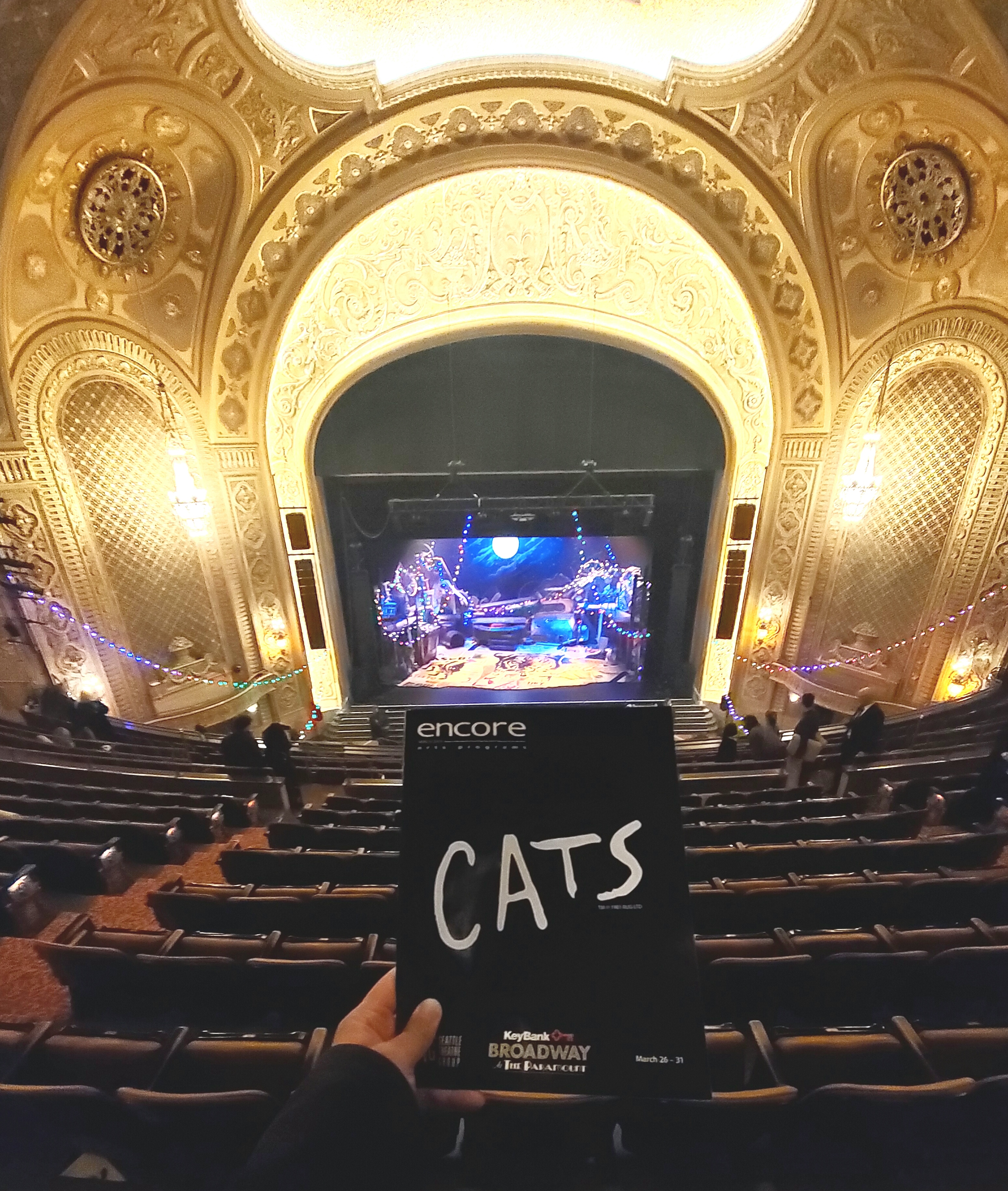 @CatsBroadway w/ @STGPresents in #Paramount Theatre. Amazing 
