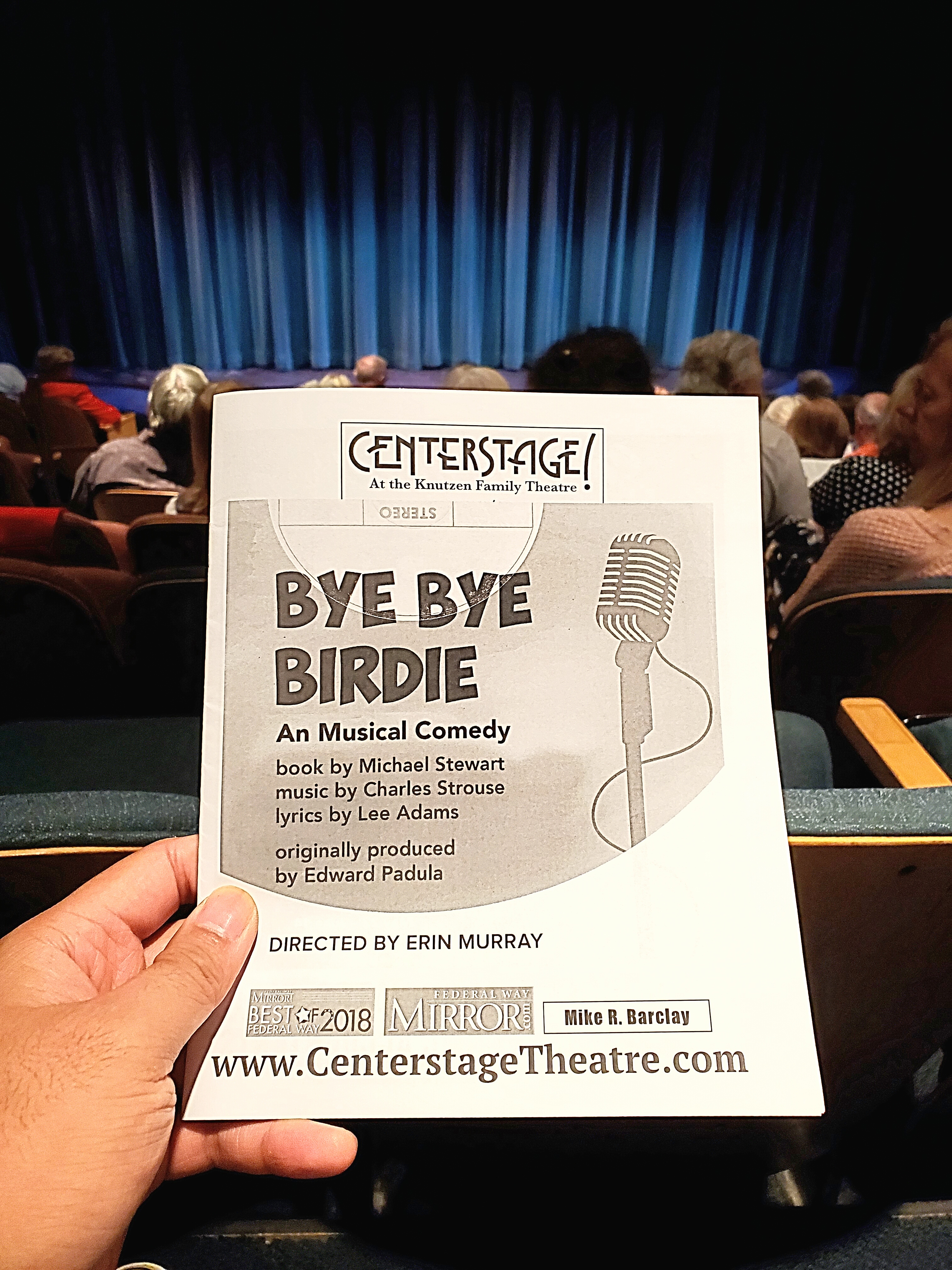 Bye Bye Birdie (musical) w/ Raymund at Centerstage Theatre. The dramatic middle-aged 