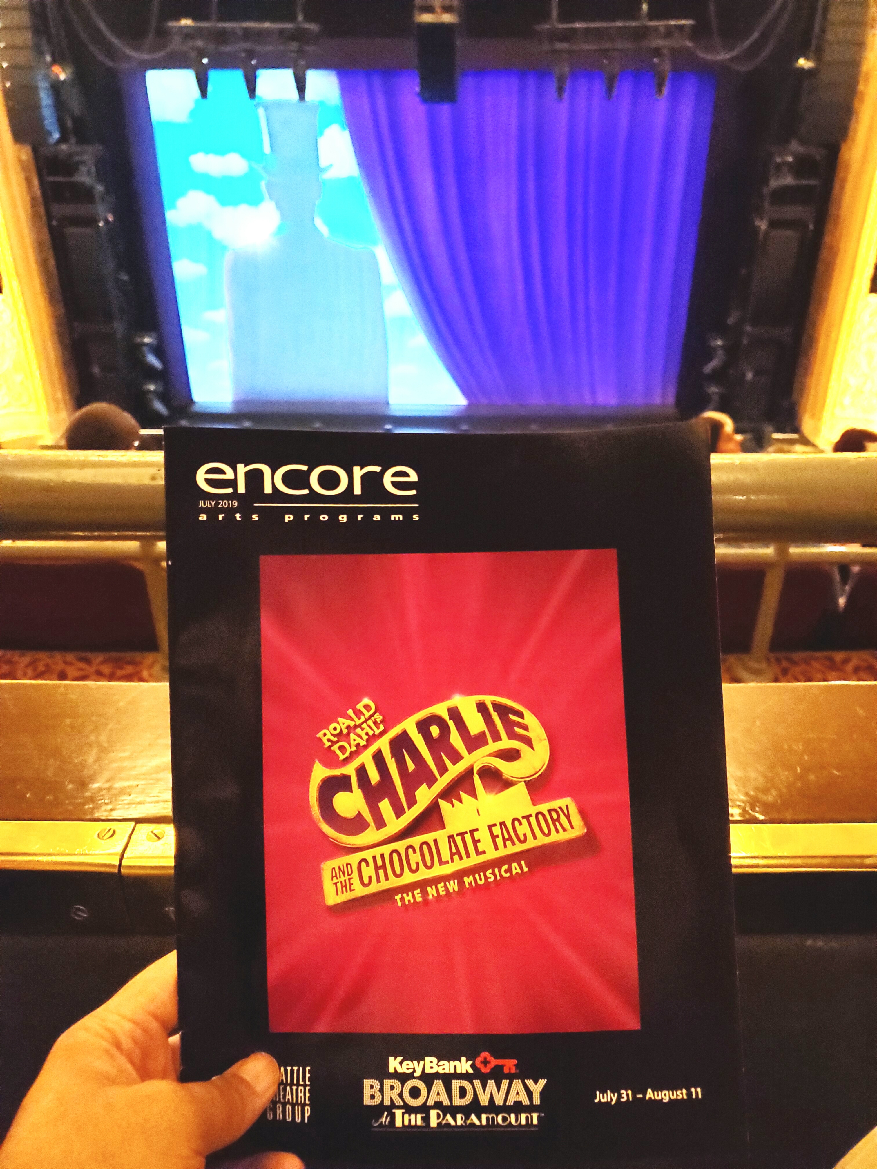 #GoldenTicket to Roald Dahl's Charlie and the Chocolate Factory live #musical adaptation w/ Seattle Theatre Group. Clever #oompaLoompa 