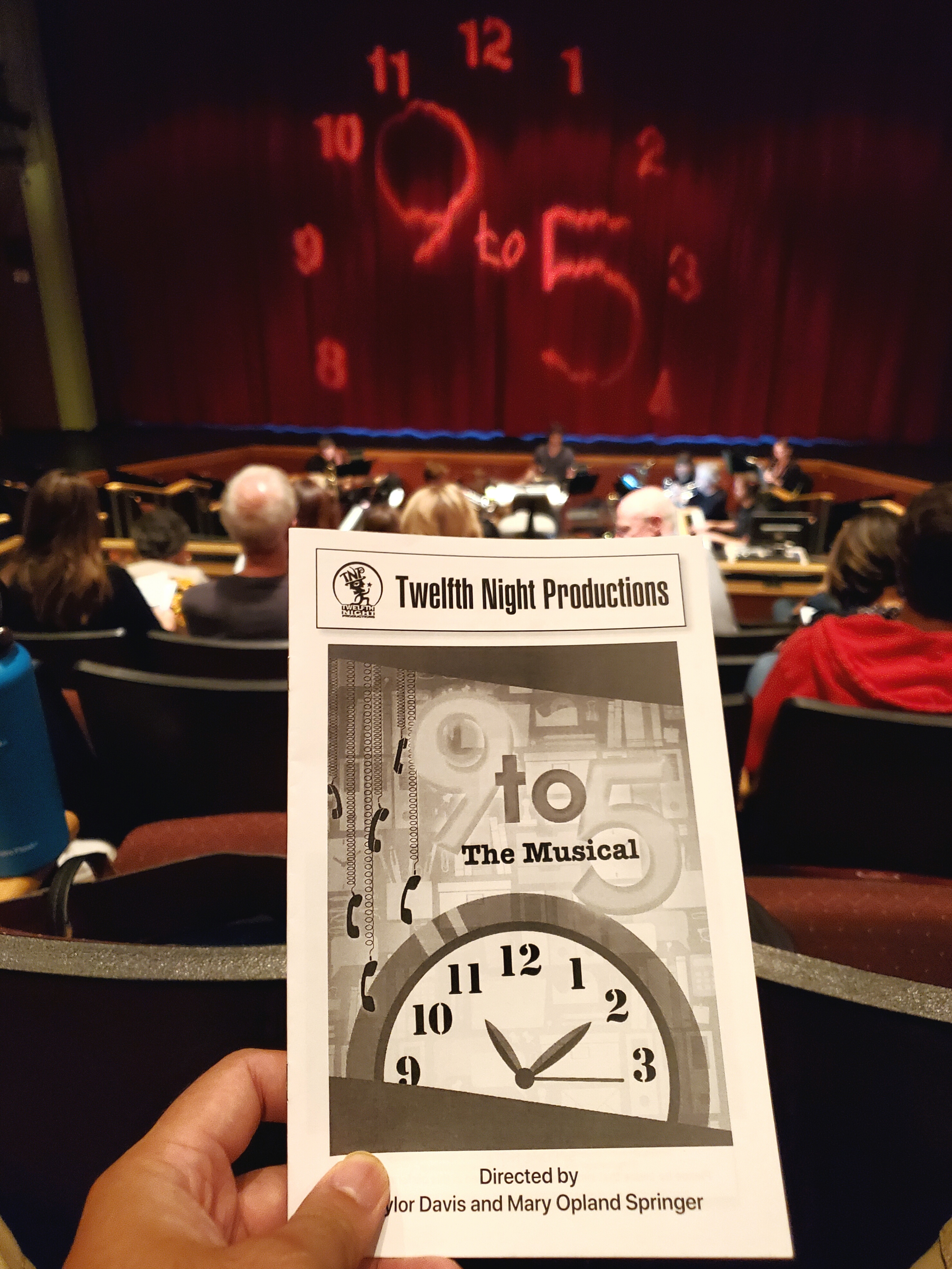 9 to 5 the Musical w/ Twelfth Night Productions. Good Dolly Parton impersonation. Always pleasantly surprised when a community theater cast manages to perform a decent tap dance break. Lots of potential needed better sound engineering to fully showcase the talent. Poorly-written unconvincing ending.  #musical #secretaries