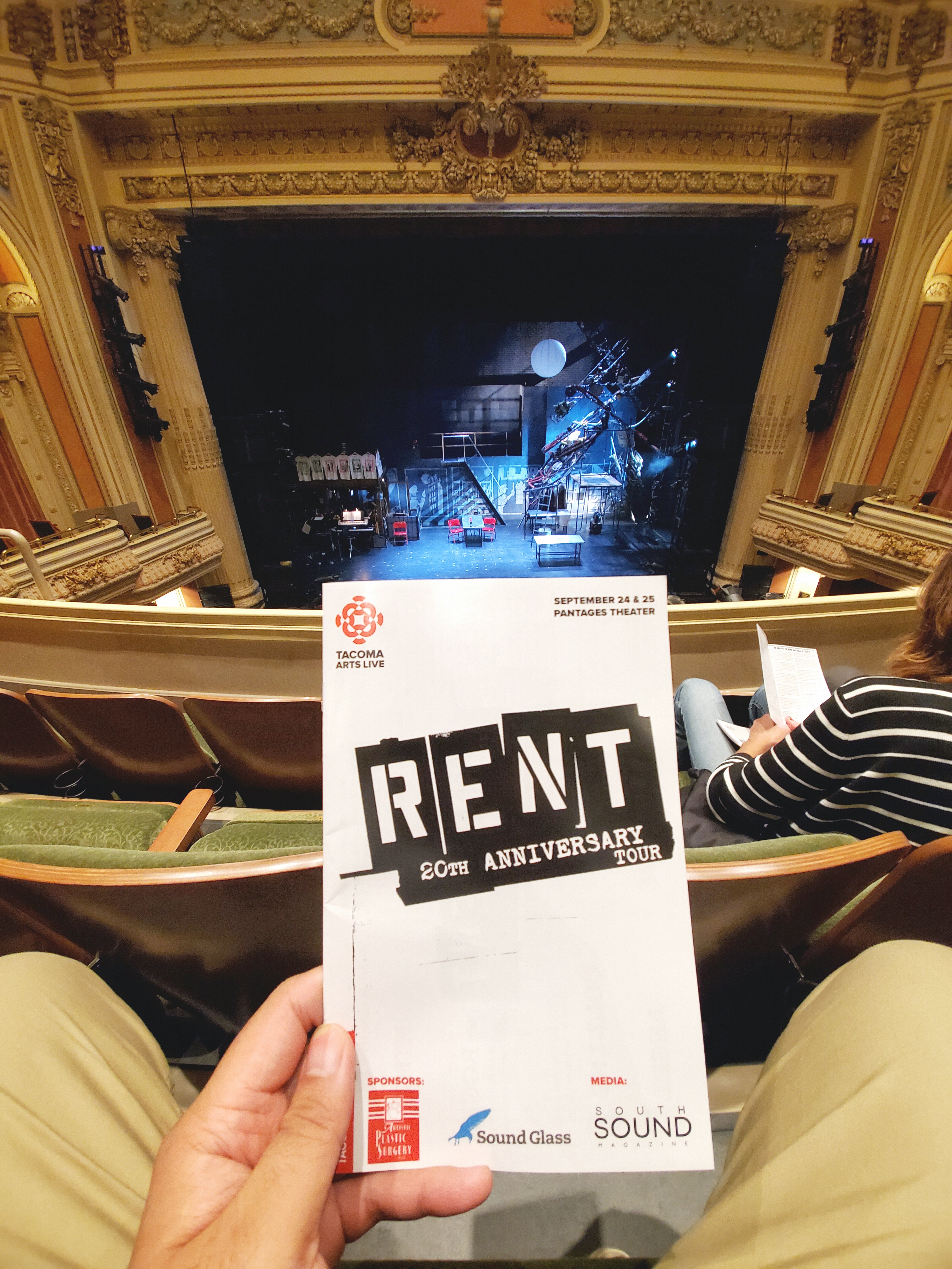 Rent On Tour w/ Tacoma Arts Live. 4th time seeing this #musical. Each performance the cast is seemingly younger & more energetic! #SeasonsOfLove