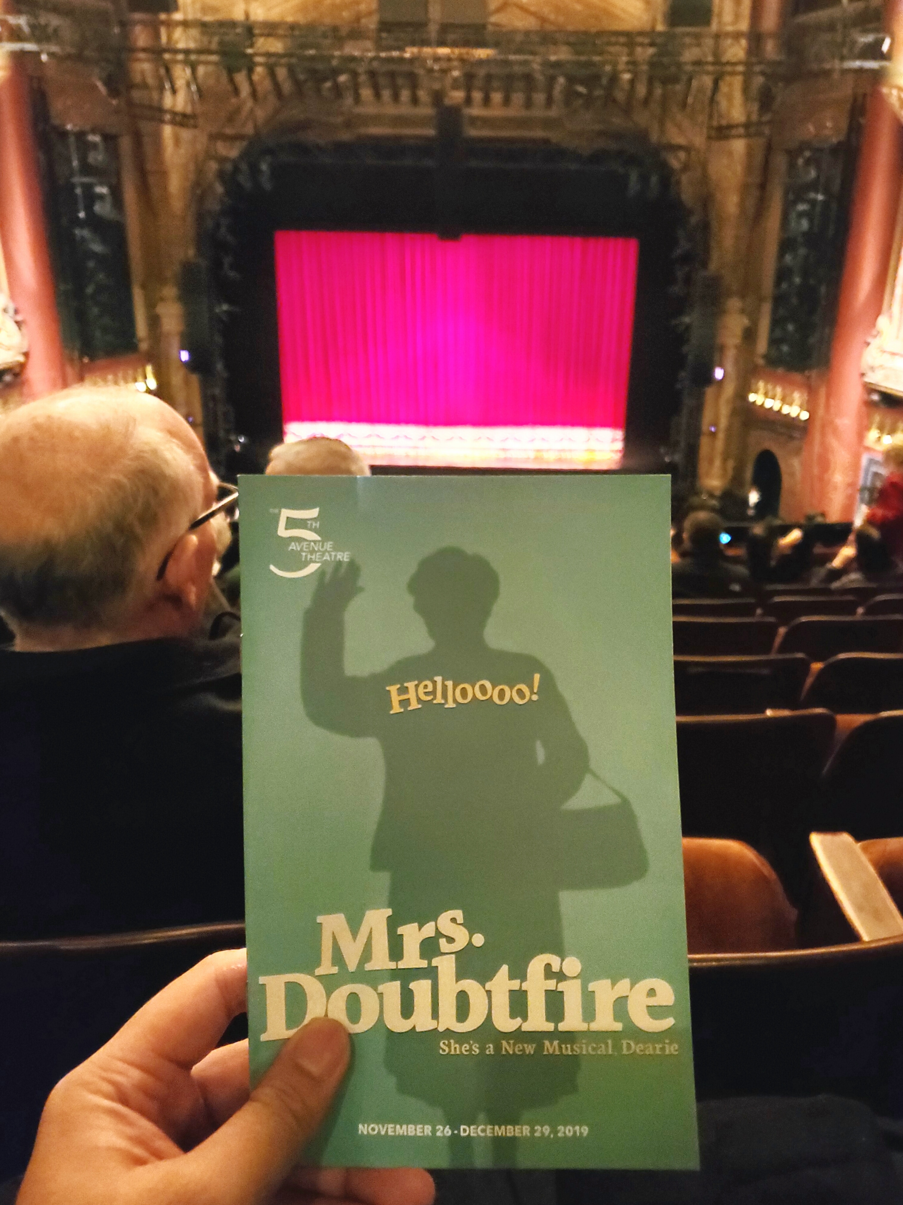 @DoubtfireBway at @The5thAvenueTheatre before it goes to #Broadway in spring 2020. #Hilarious stage #musical adaptation of the movie. Lead actor was crazy #talented.