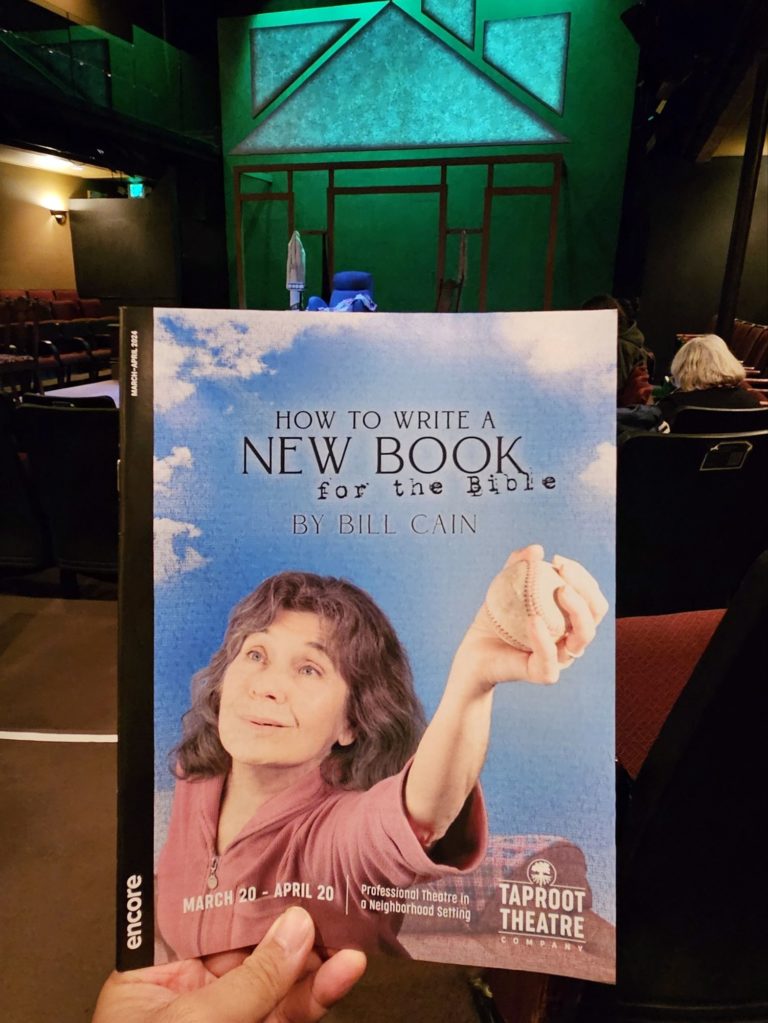 Preview Post – How to Write a New Book for the Bible – Play – Taproot Theatre