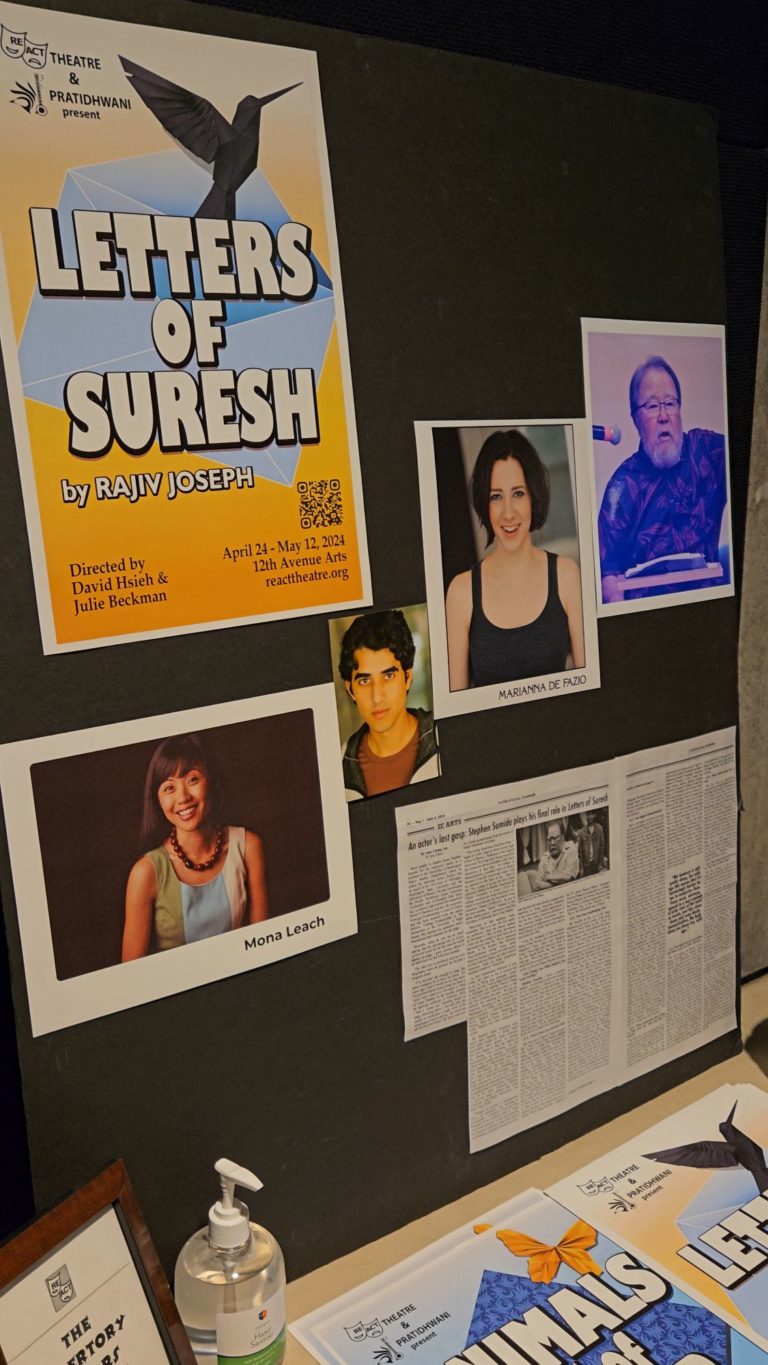 Letters of Suresh – Play – Review – ReACT Theatre & Pratidhwani
